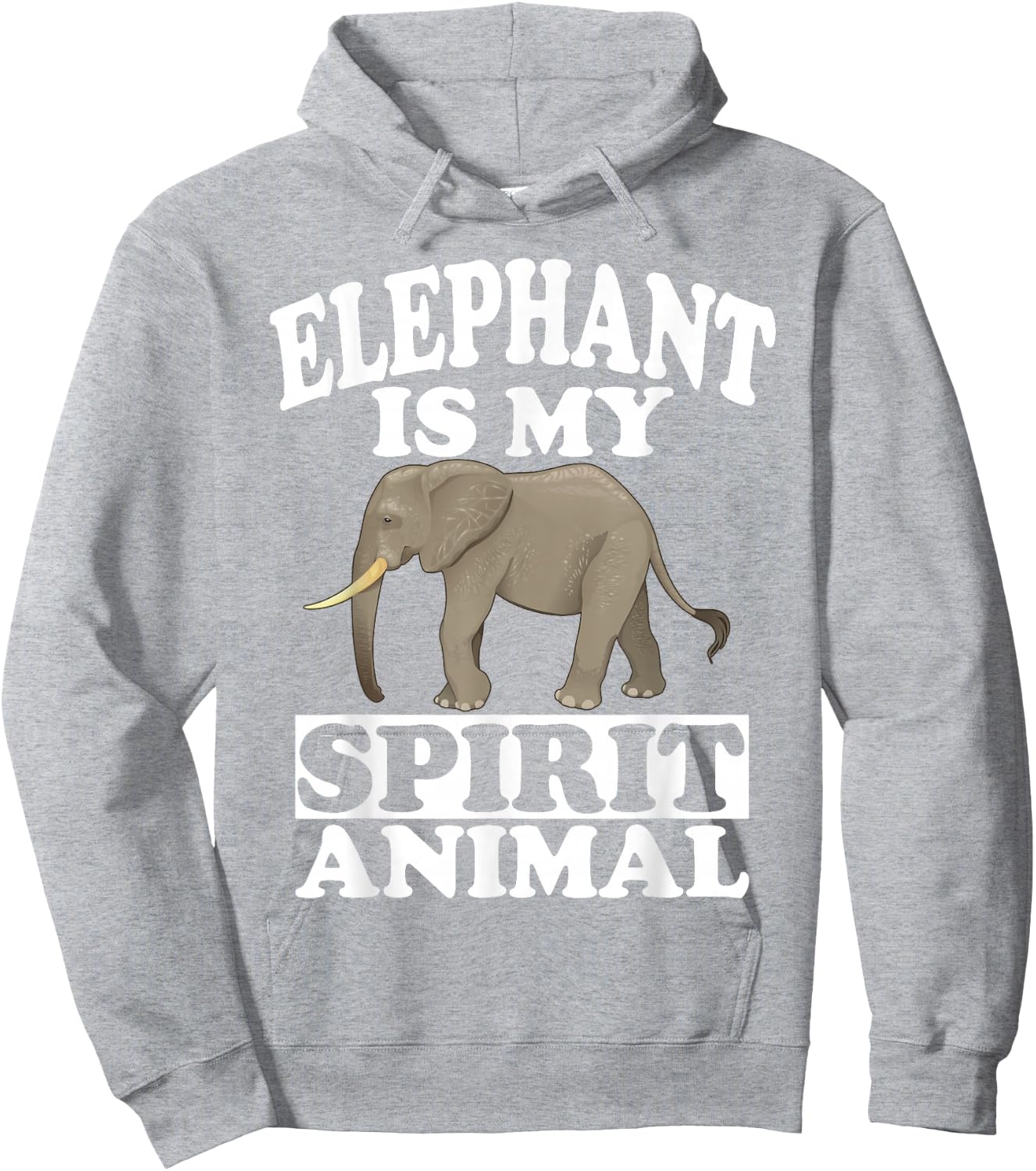 Elephant Is My Spirit Animal Gift Hoodie - Hoodie | Ash