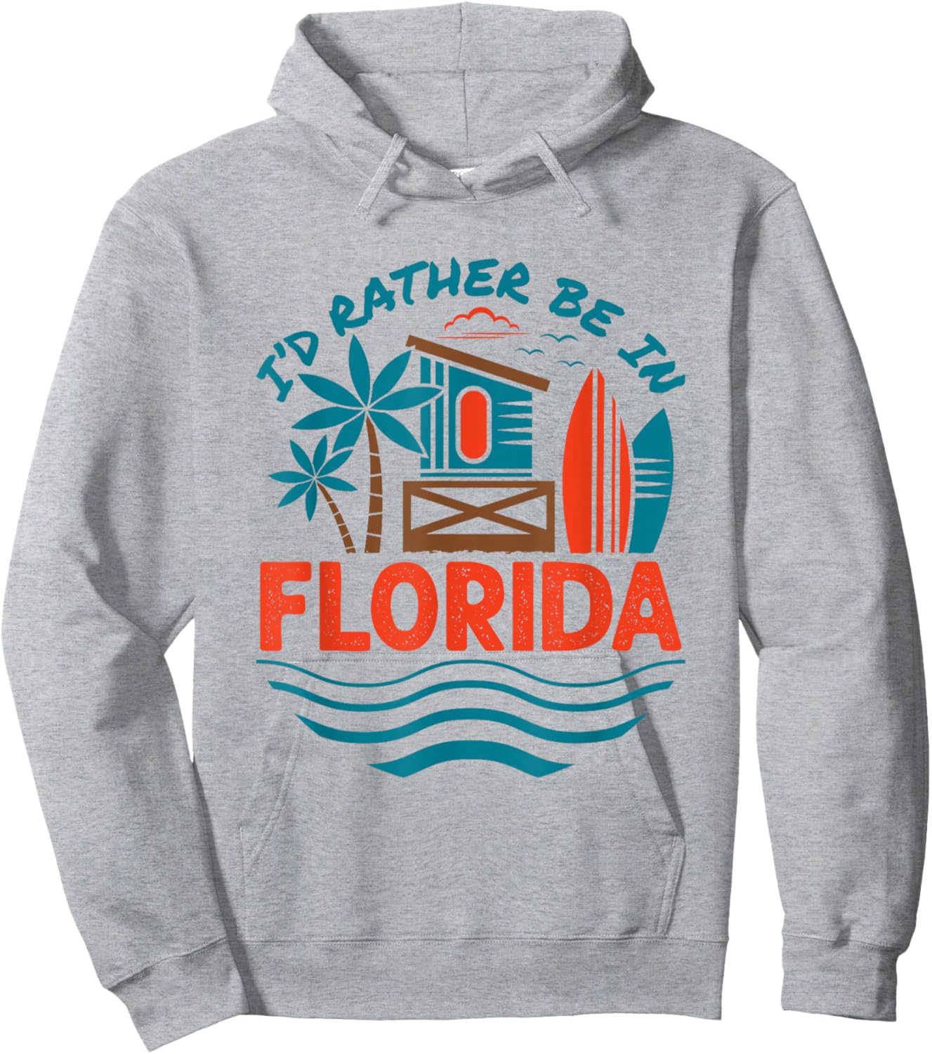 I'd Rather Be in Florida Floridian Hoodie - Hoodie | Ash