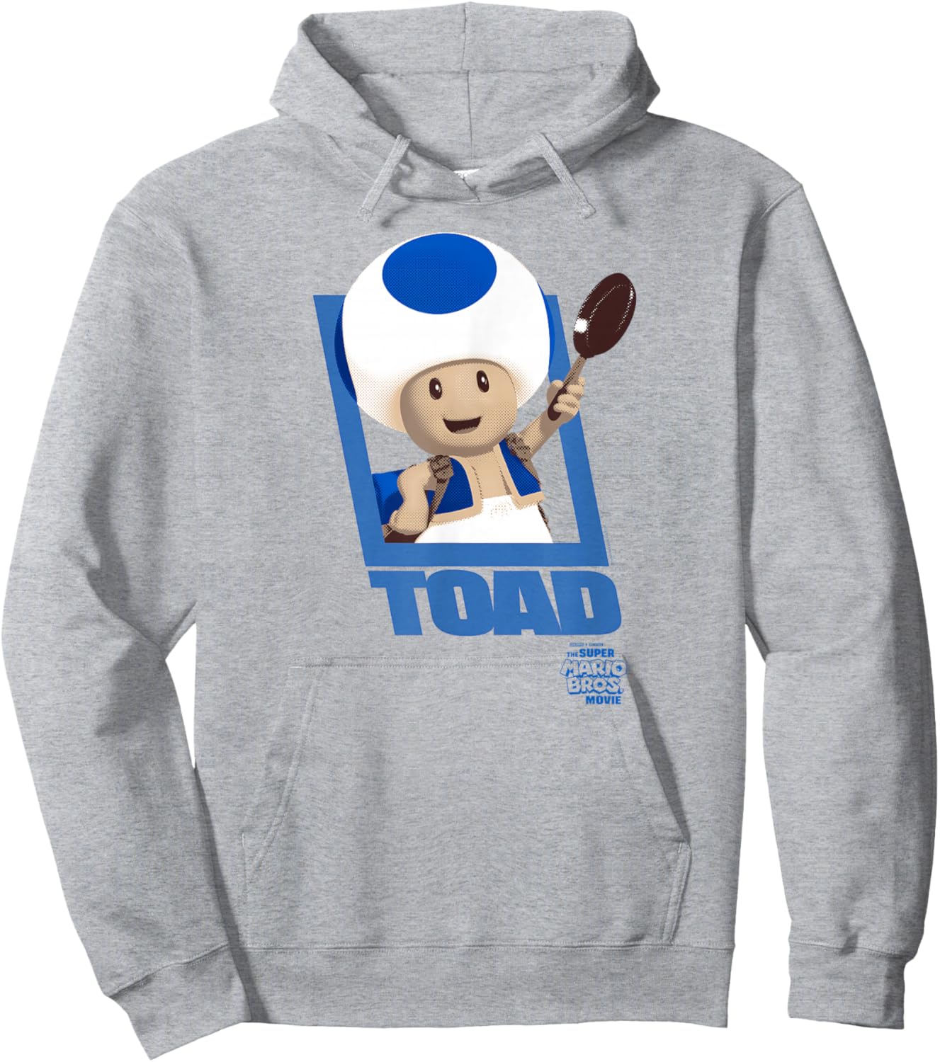 The Super Mario Bros. Movie Toad Poster Hoodie - Hoodie | Ash