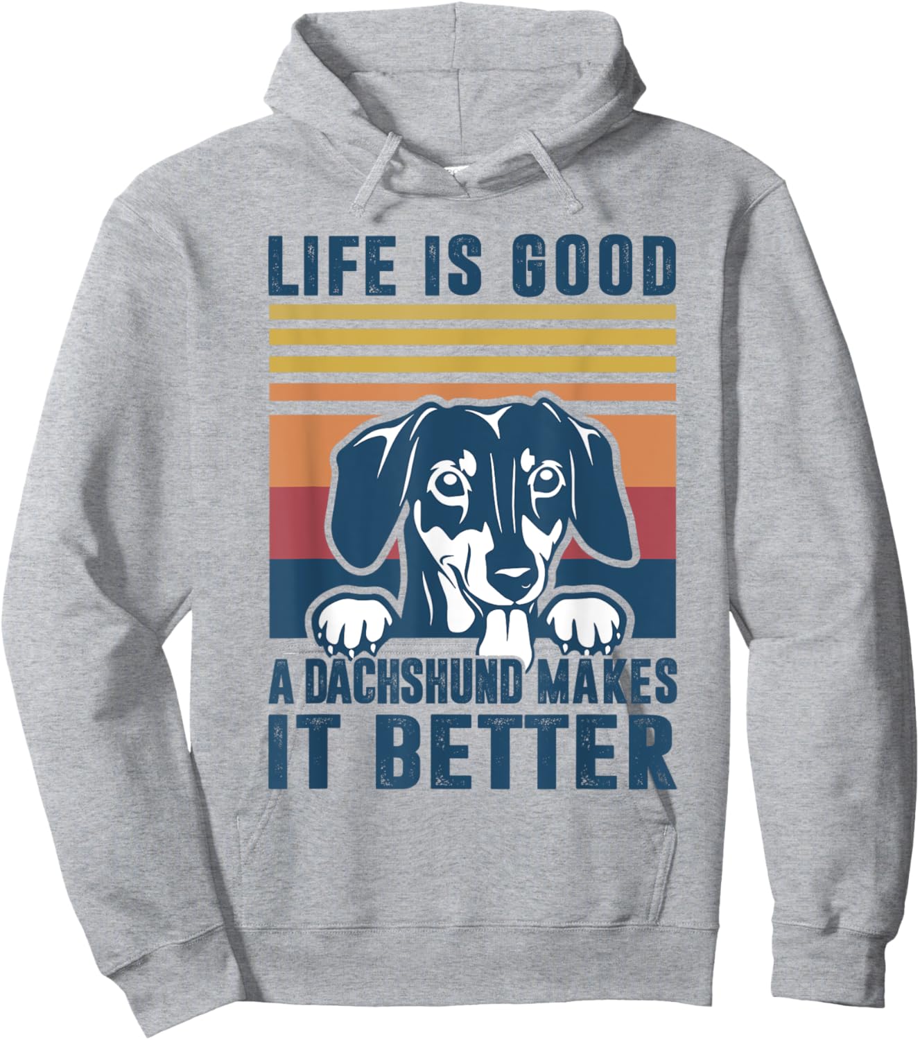 Dachshund Gifts Women Dachshund Dog Mom Dad Hoodie - Hoodie | Ash