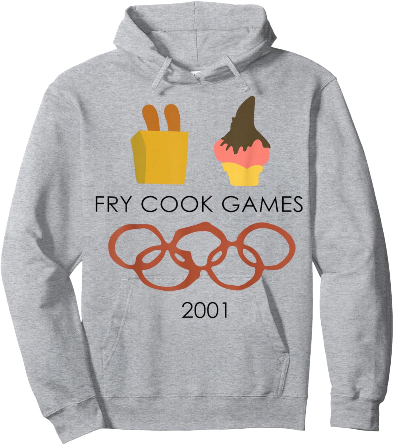Fry Cook Games 2001 Hoodie - Hoodie | Ash