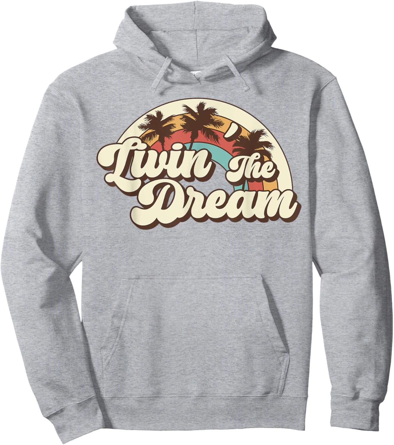 Livin´ the Dream Vintage 70s 80s retro Hoodie - Hoodie | Ash