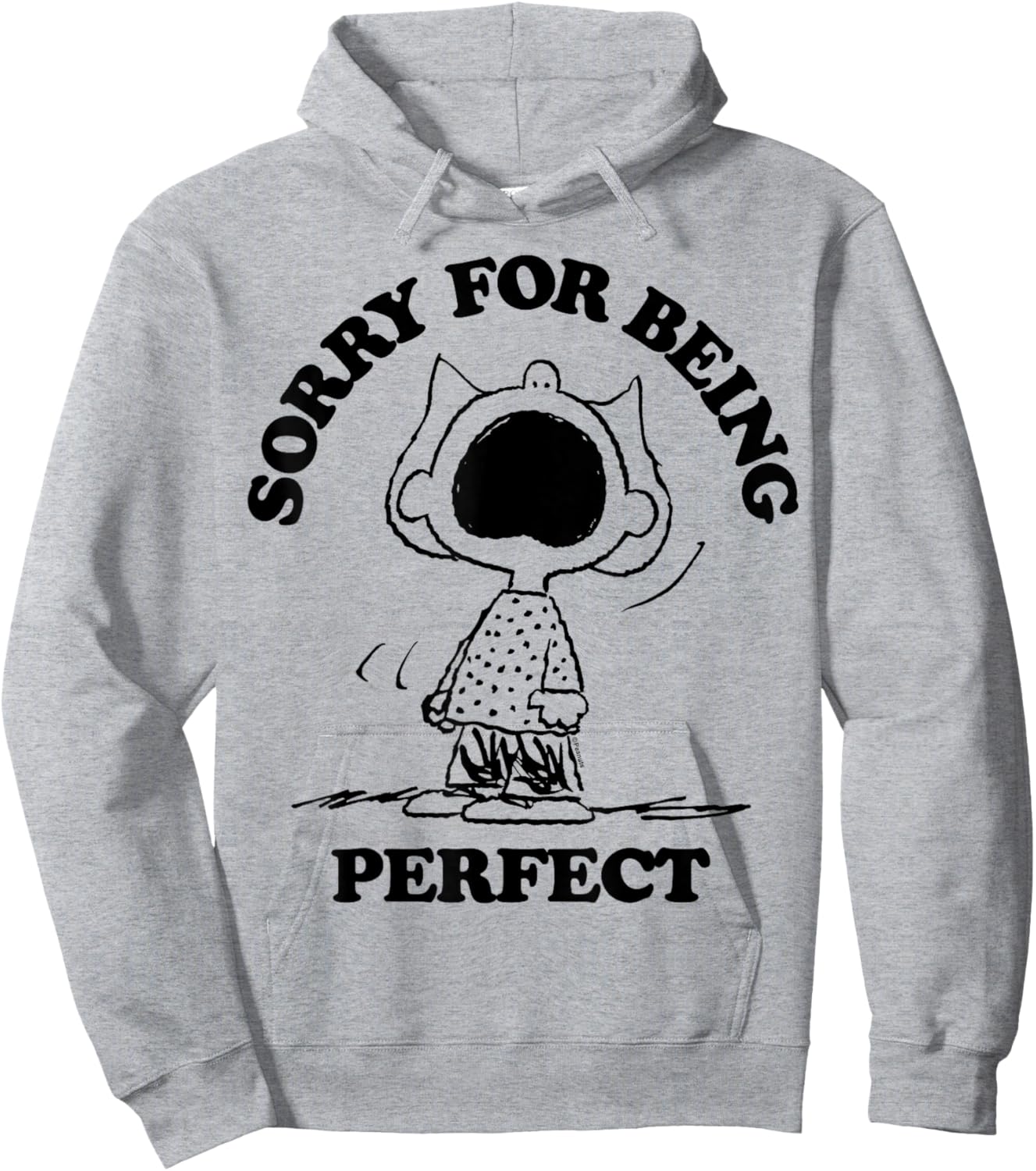 Peanuts - Sally Sorry For Being Perfect Hoodie - Hoodie | Ash