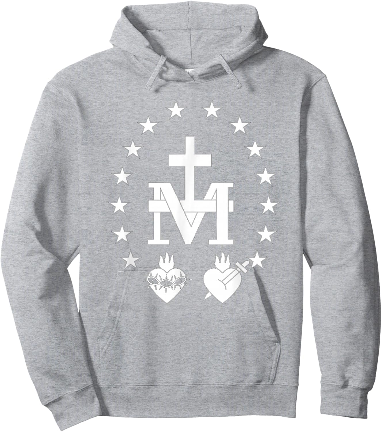 Miraculous medal catholic Hoodie - Hoodie | Ash