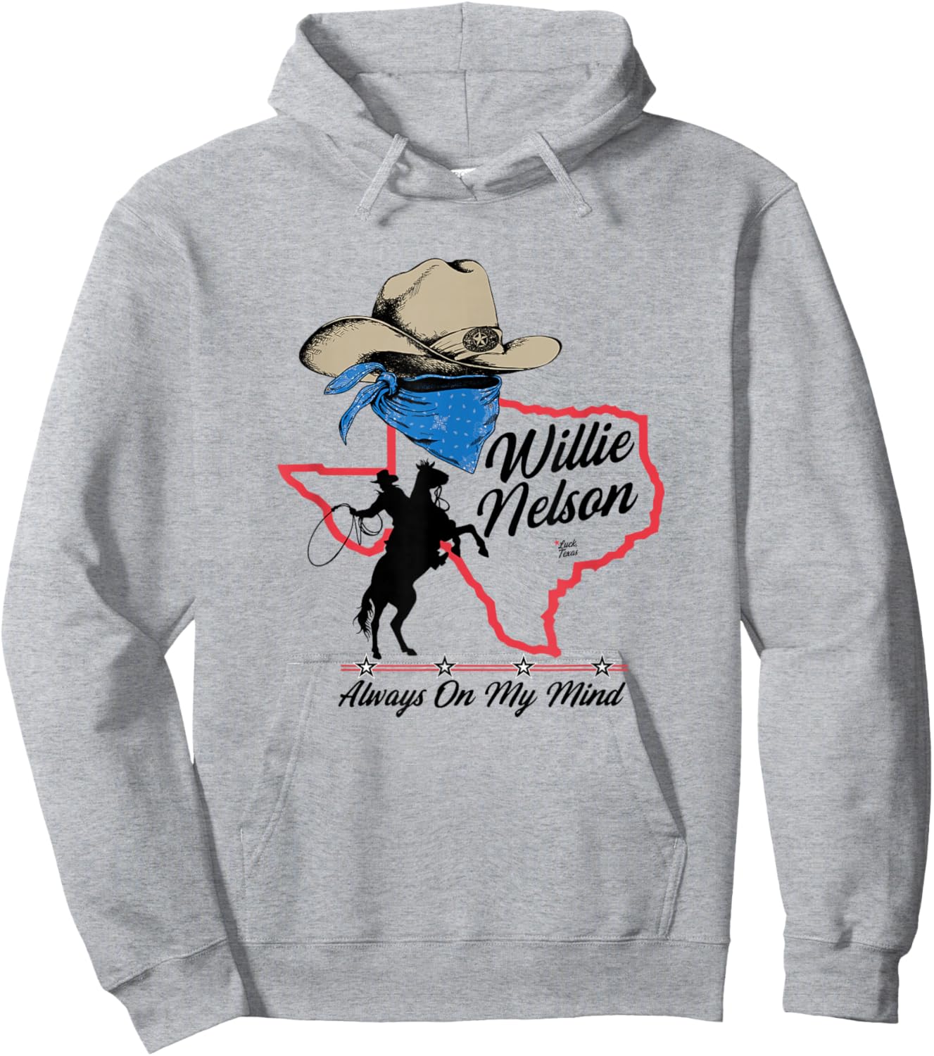 Official Willie Nelson Always On My Mind Black Hoodie - Hoodie | Ash