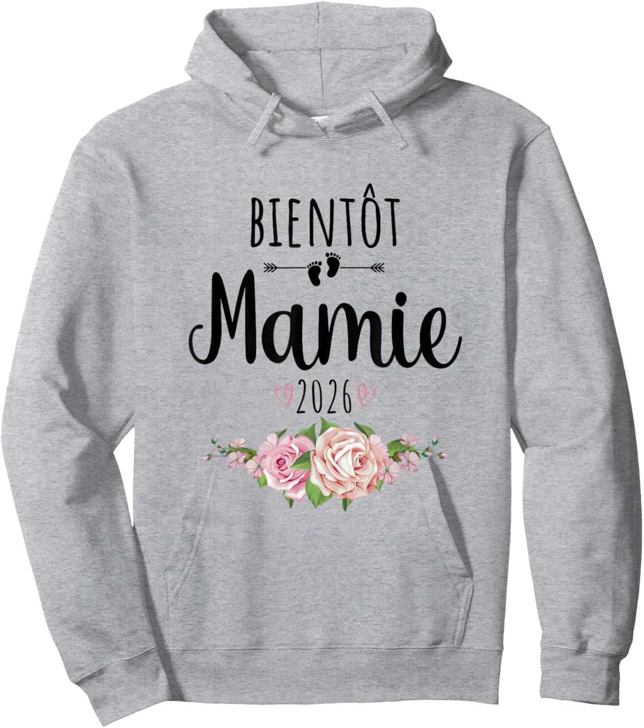 Announcement Pregnancy Grandmother 2026 Hoodie - Hoodie | Ash