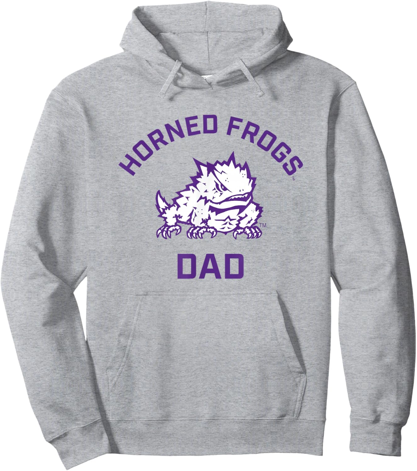 TCU Horned Frogs Arched Dad Hoodie - Hoodie | Ash