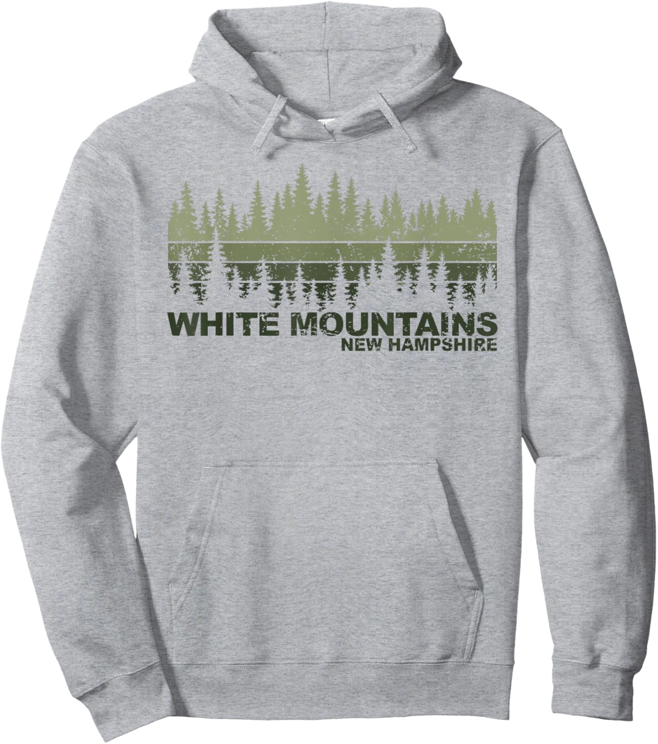 White Mountains New Hampshire Hoodie - Hoodie | Ash