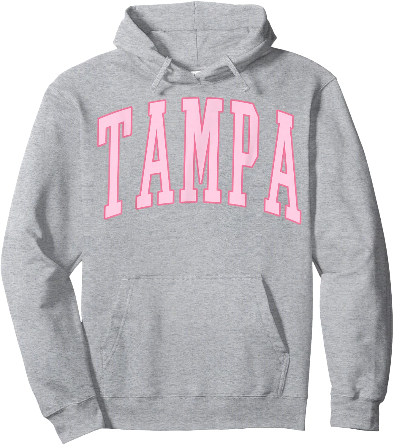 Tampa Vintage Preppy Varsity Pink Sports Hoodie - Hoodie | Ash