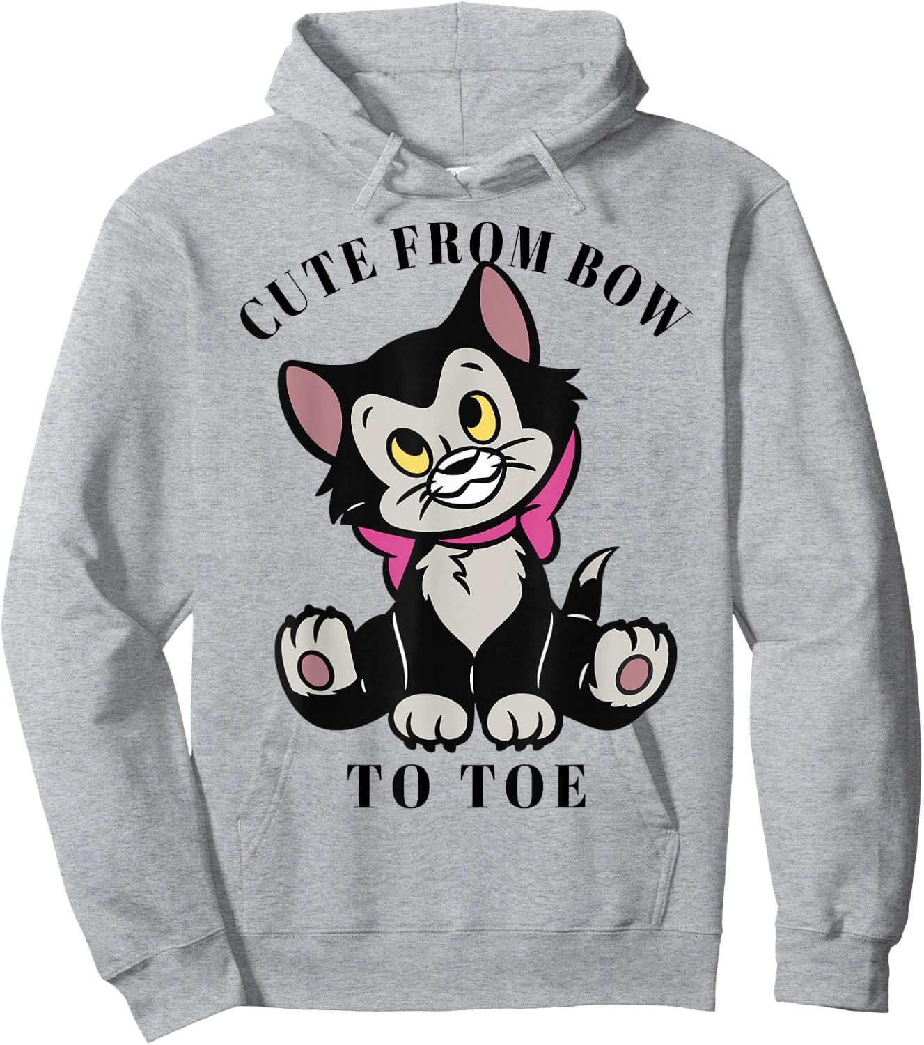 Disney Pinocchio Figaro Cute from Bow to Toe Hoodie - Hoodie | Ash