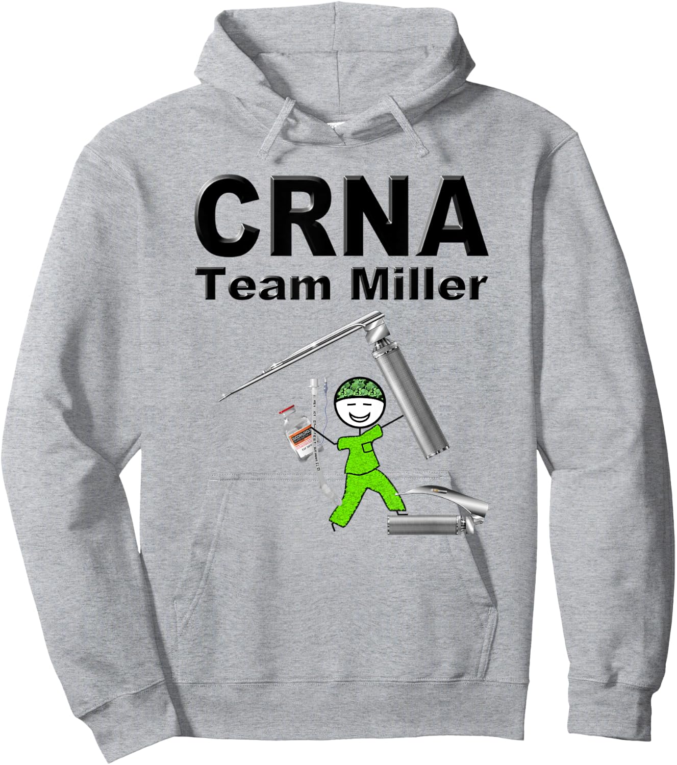 CRNA Team Miller Blade Hoodie - Hoodie | Ash
