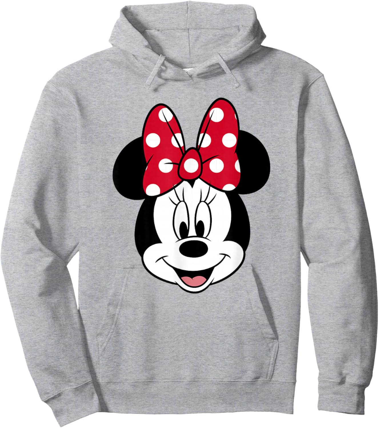 Disney Minnie Mouse Pretty Face Classic Logo Hoodie - Hoodie | Ash