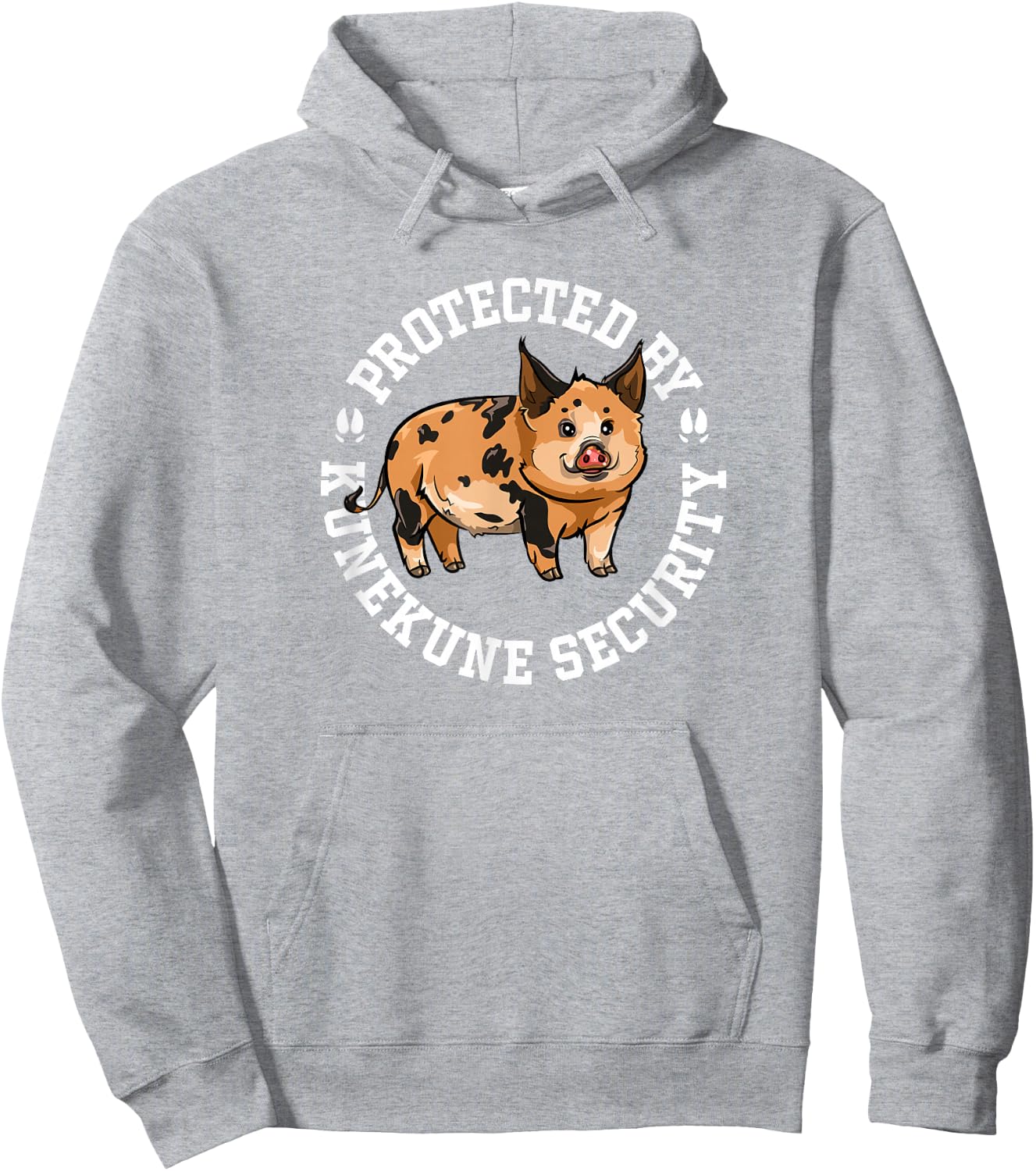 Kunekune Pig Security Hoodie - Hoodie | Ash