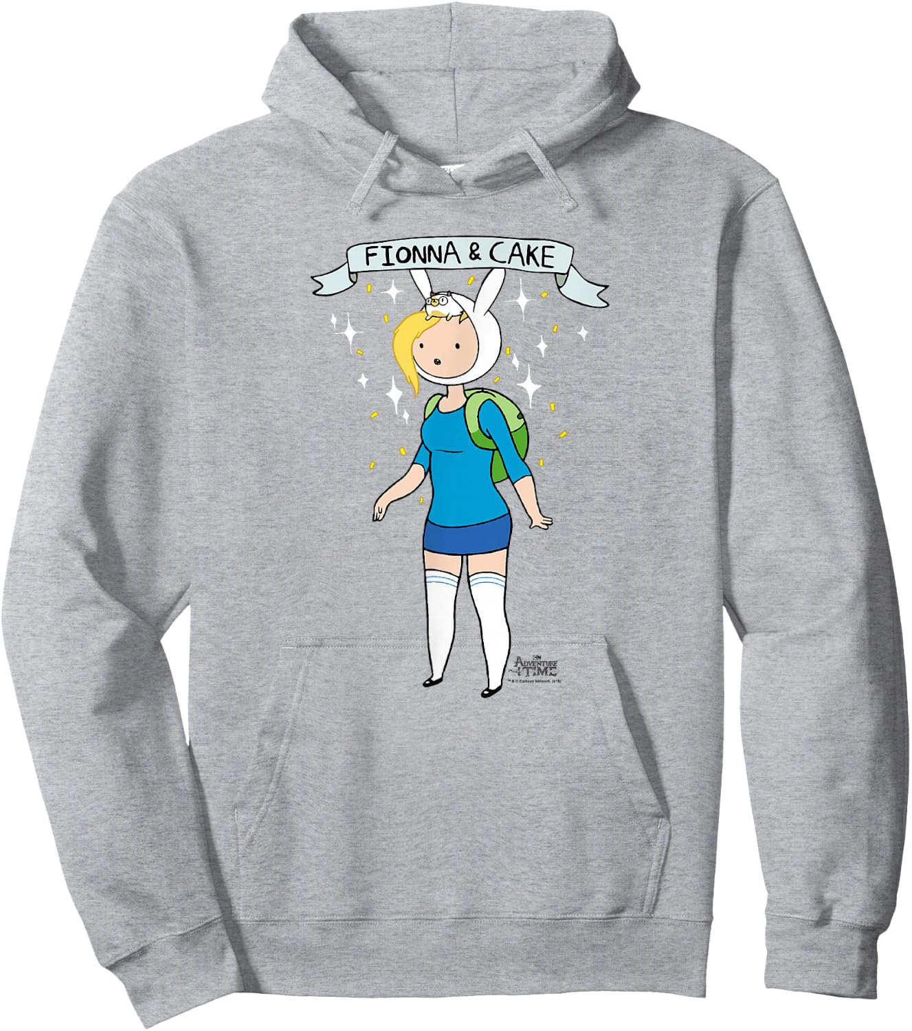 Adventure Time Fionna & Cake Hoodie - Hoodie | Ash