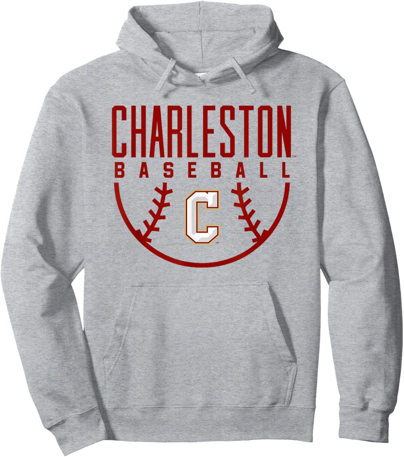 College of Charleston Cougars Baseball Arch Hoodie - Hoodie | Ash