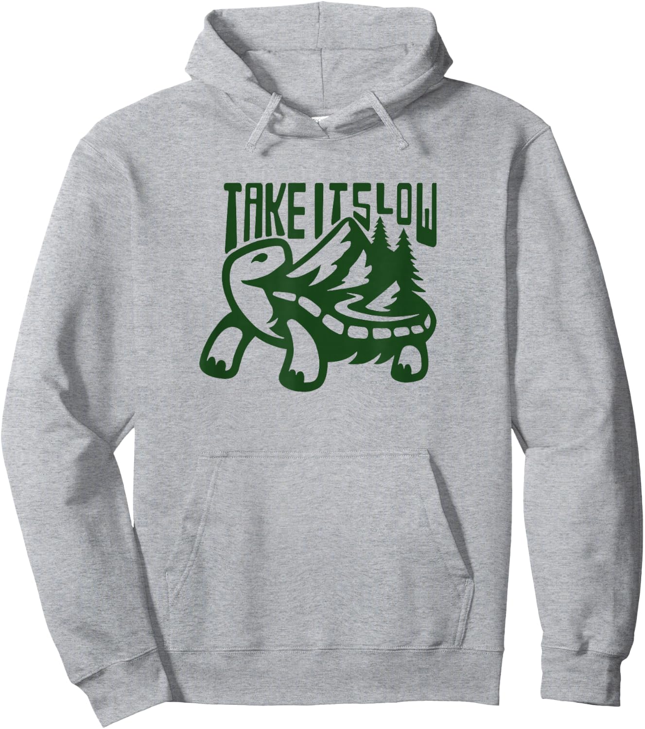 Hiking funny take it slow turtle lazy relax Hoodie - Hoodie | Ash