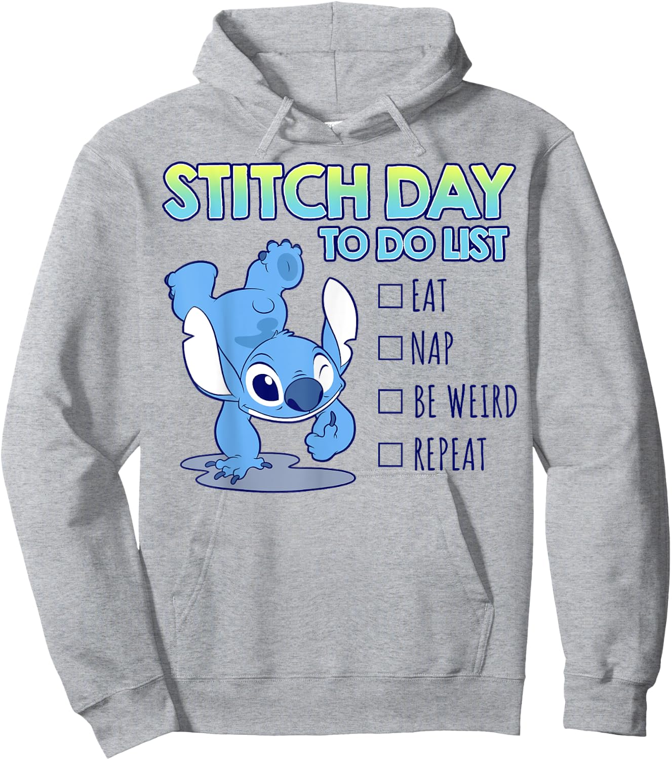 Disney Lilo & Stitch 626 Stitch Day To Do List Hoodie - Hoodie | Ash