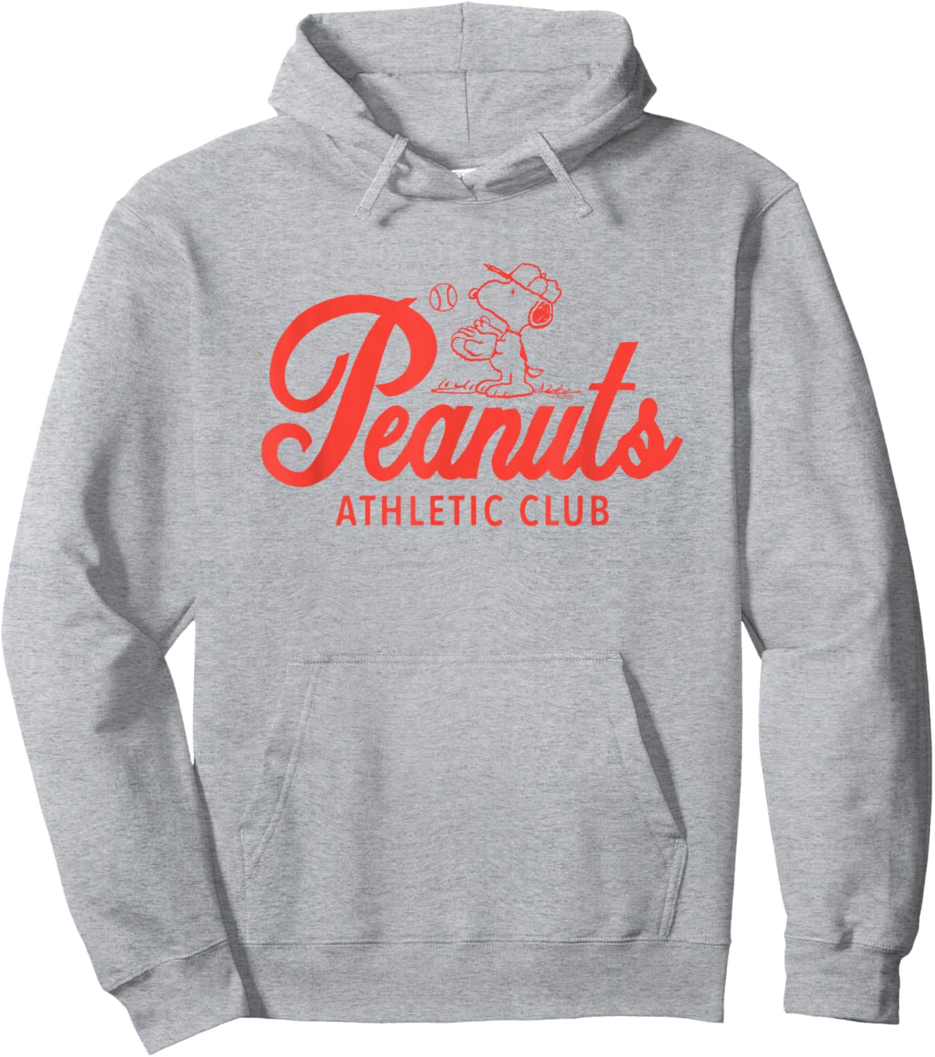 Peanuts - Athletic Club Baseball Hoodie - Hoodie | Ash