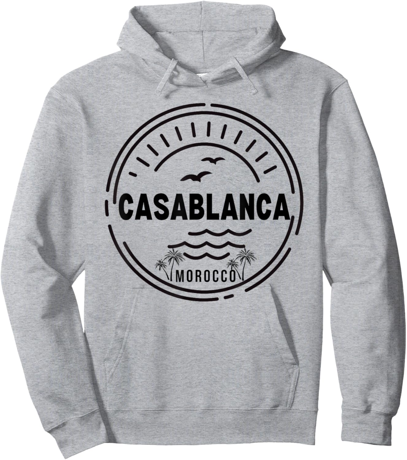 Casablanca Morocco Women Retro Vintage Style Hoodie - Hoodie | Ash