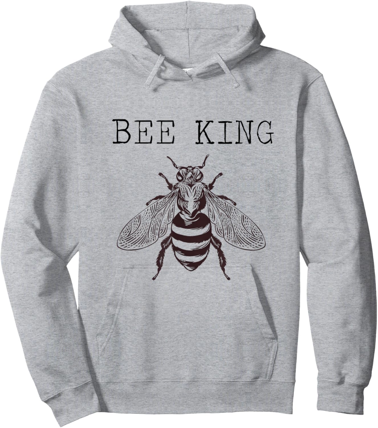 Bee King beekeeper bee enthusiast Honeybee King Hoodie - Hoodie | Ash