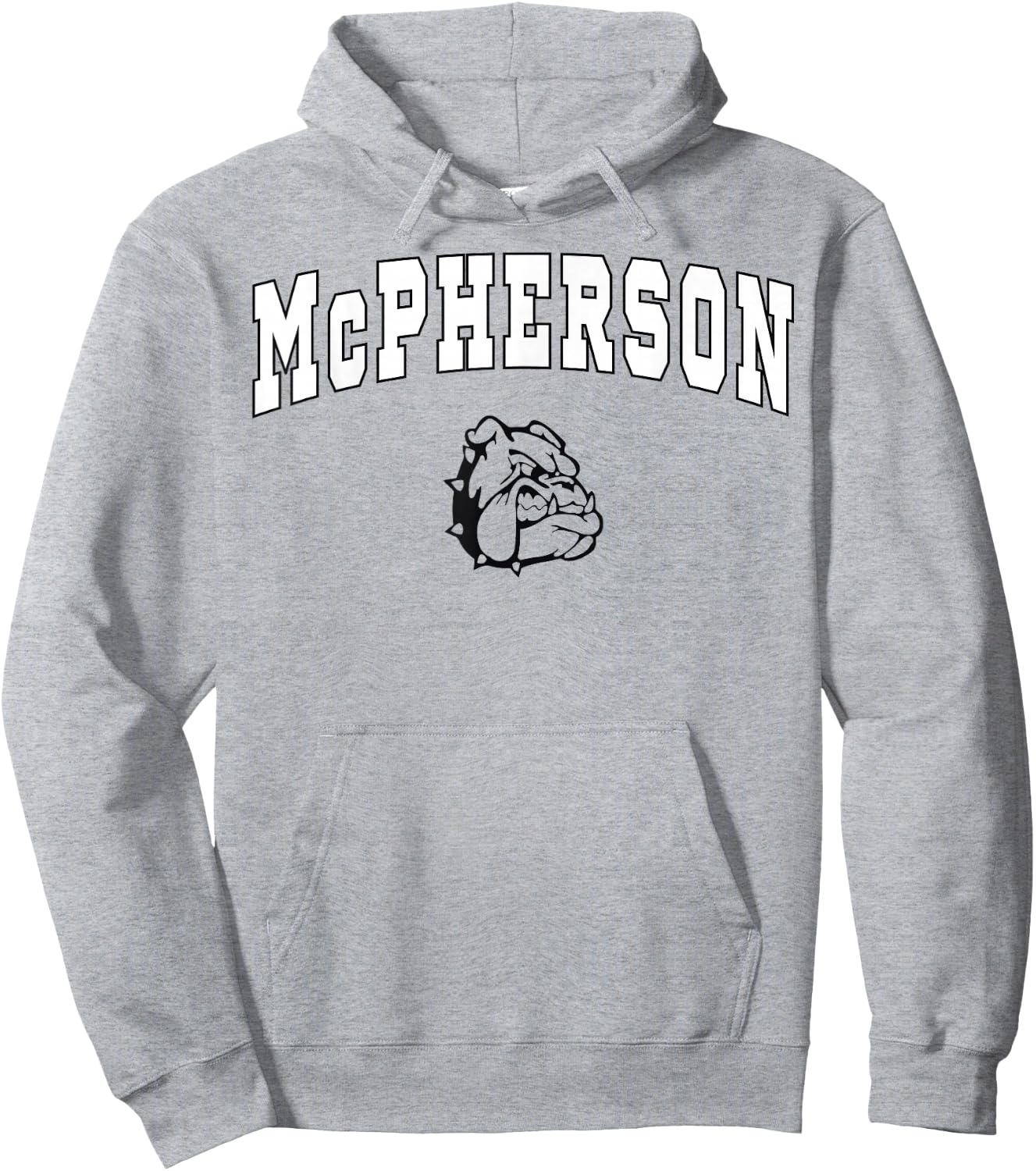McPherson High School Bullpups C2 Hoodie - Hoodie | Ash