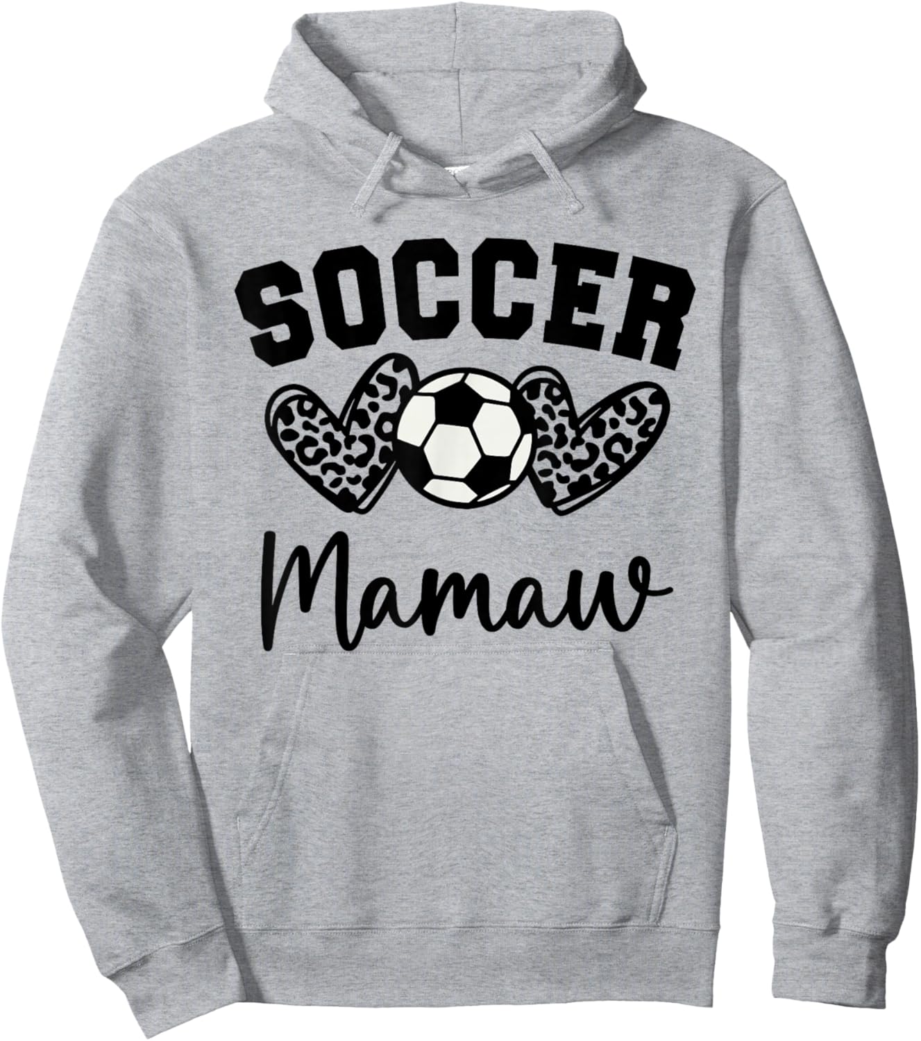 Soccer Mamaw Matching Family Soccer Hoodie - Hoodie | Ash