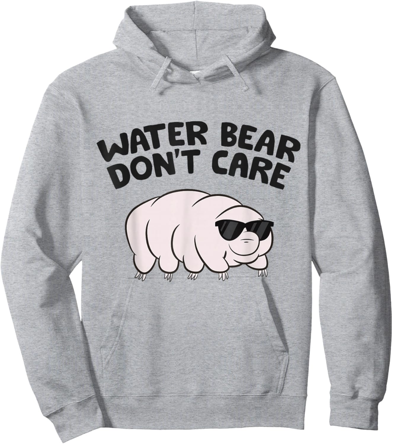 Water Bear Don't Care Science Tardigrade Hoodie - Hoodie | Ash