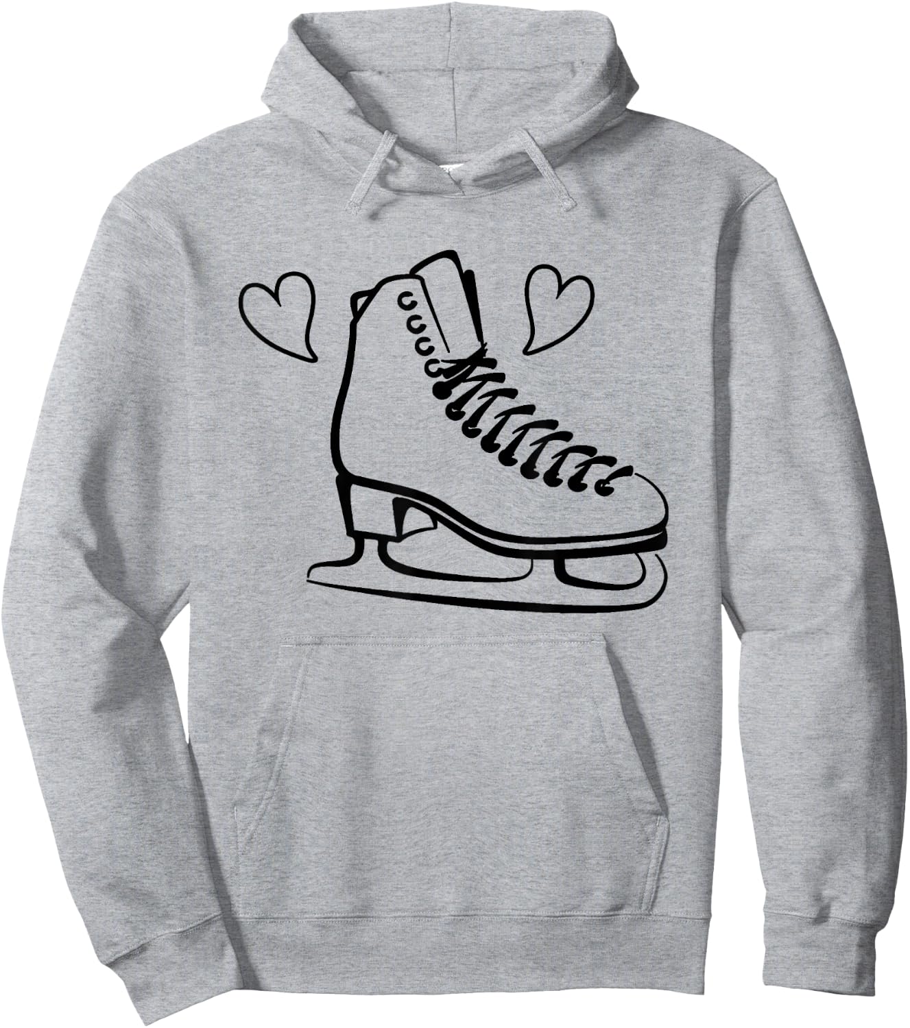 Ice Skating Figure Skates Hoodie - Hoodie | Ash