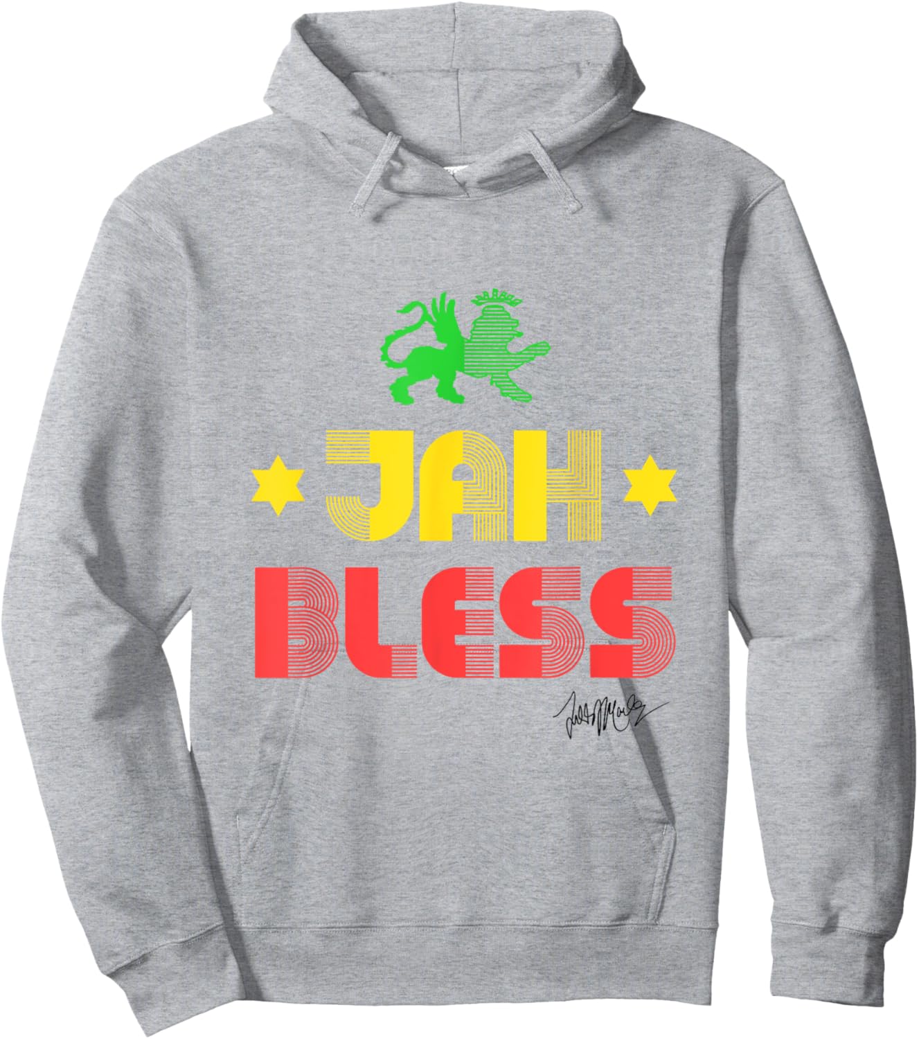 Ziggy Marley - Official Merchandise - Jah Bless Hoodie - Hoodie | Ash