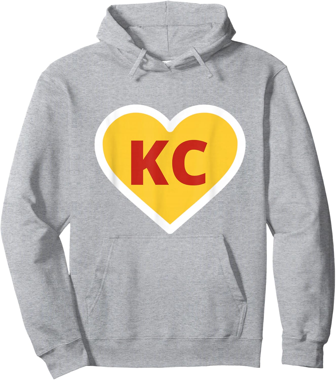 KC MO Heart I Love Hoodie - Hoodie | Ash