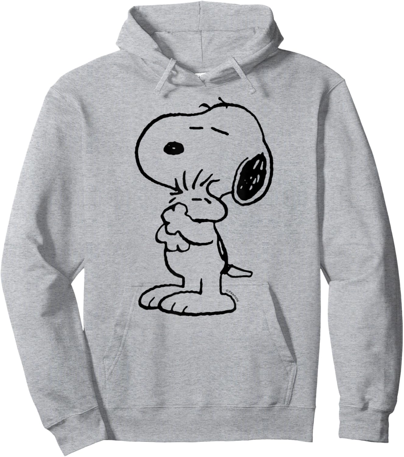Peanuts - Snoopy Loves Woodstock Hoodie - Hoodie | Ash