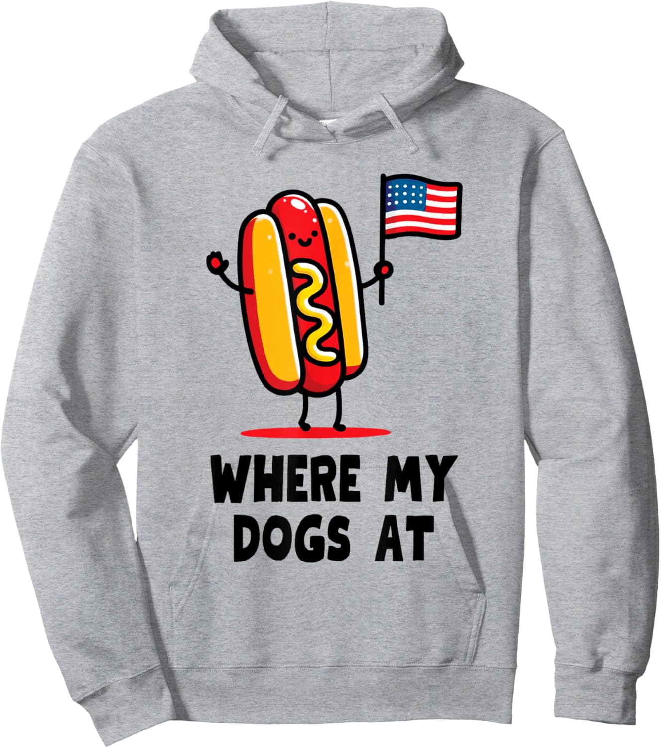 Where My Dogs At Hoodie - Hoodie | Ash