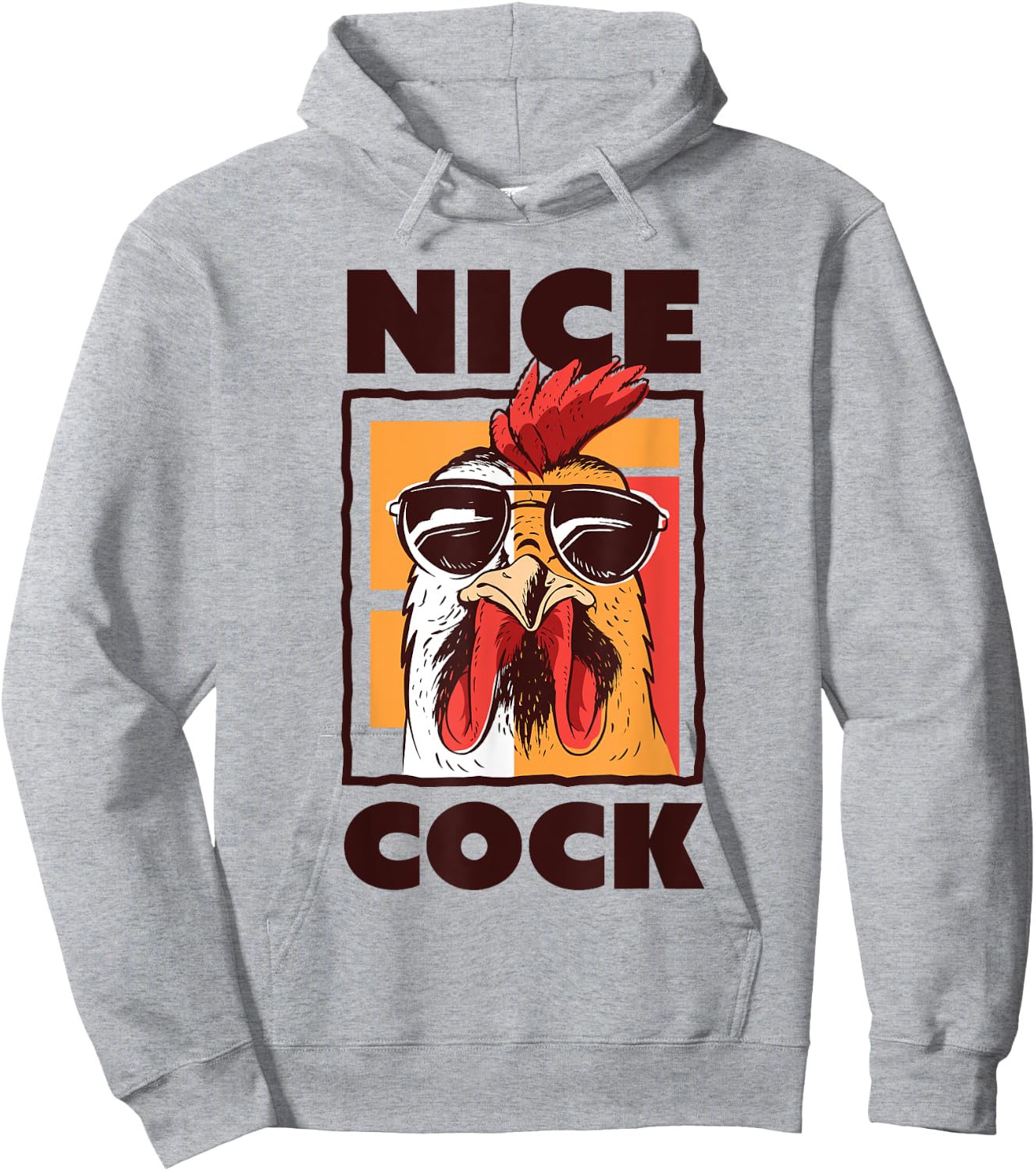 Nice Cock Farming Bird watching Gift Hoodie - Hoodie | Ash
