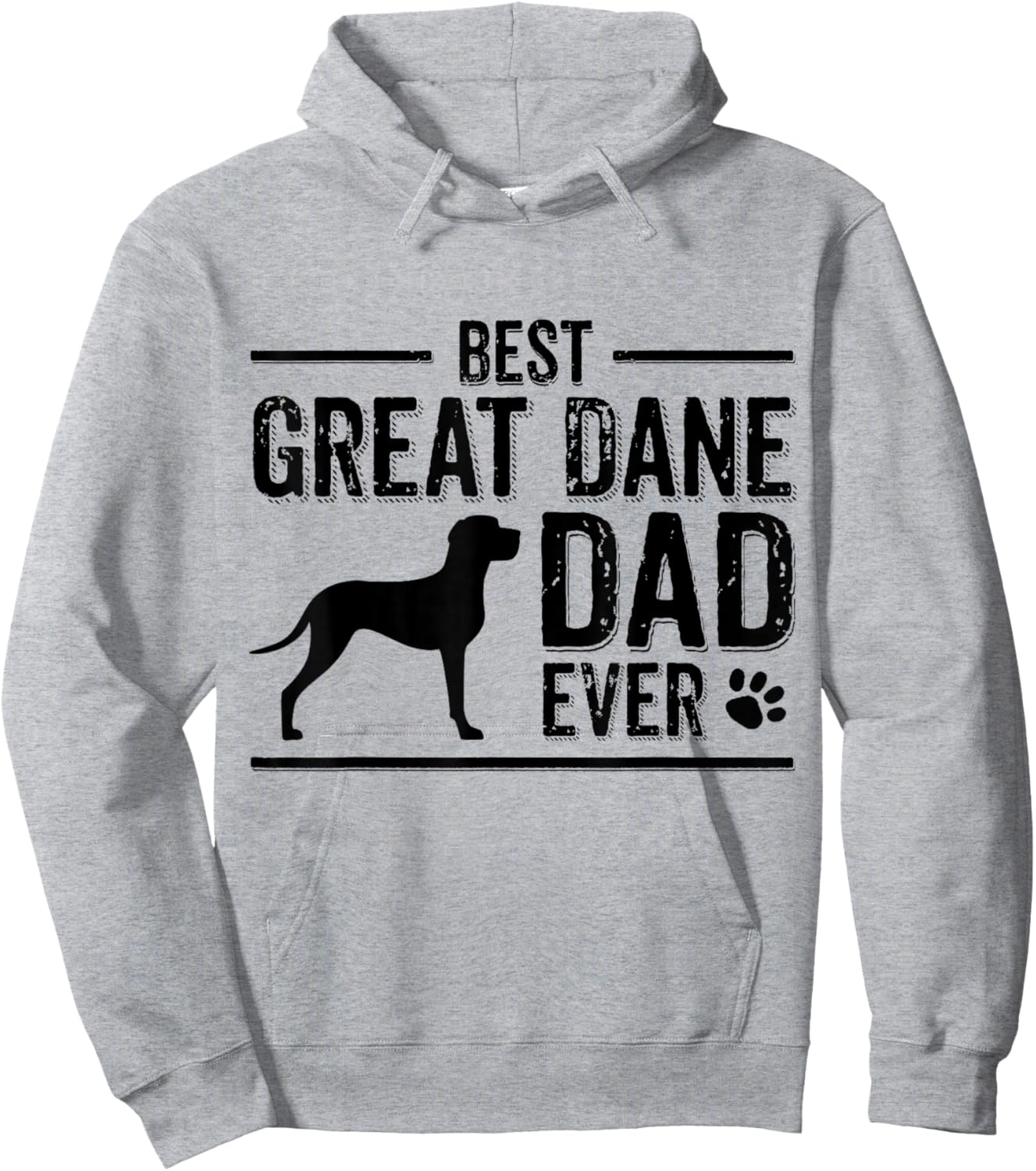 Best Great Dane Dad Hoodie - Hoodie | Ash