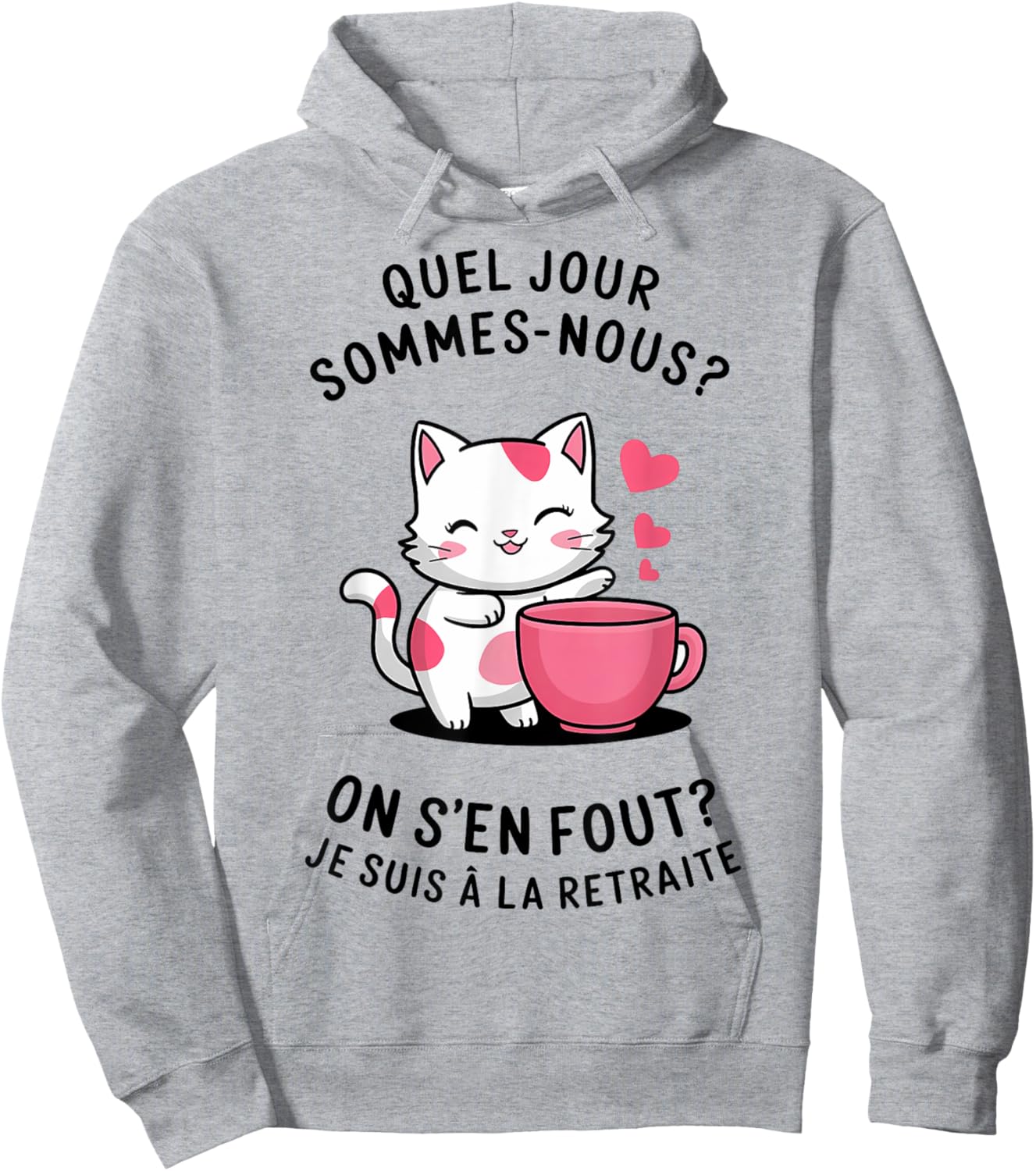 What day we don't care i'm retired Hoodie - Hoodie | Ash