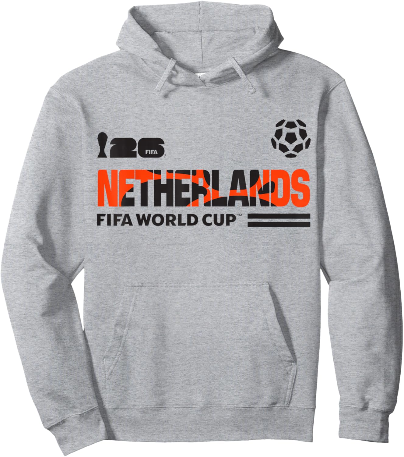 FIFA World CUP26 Qualifier Netherlands Hoodie - Hoodie | Ash