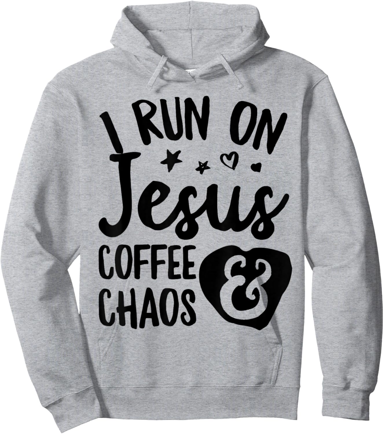 I Run on Jesus Coffee and Chaos Hoodie - Hoodie | Ash