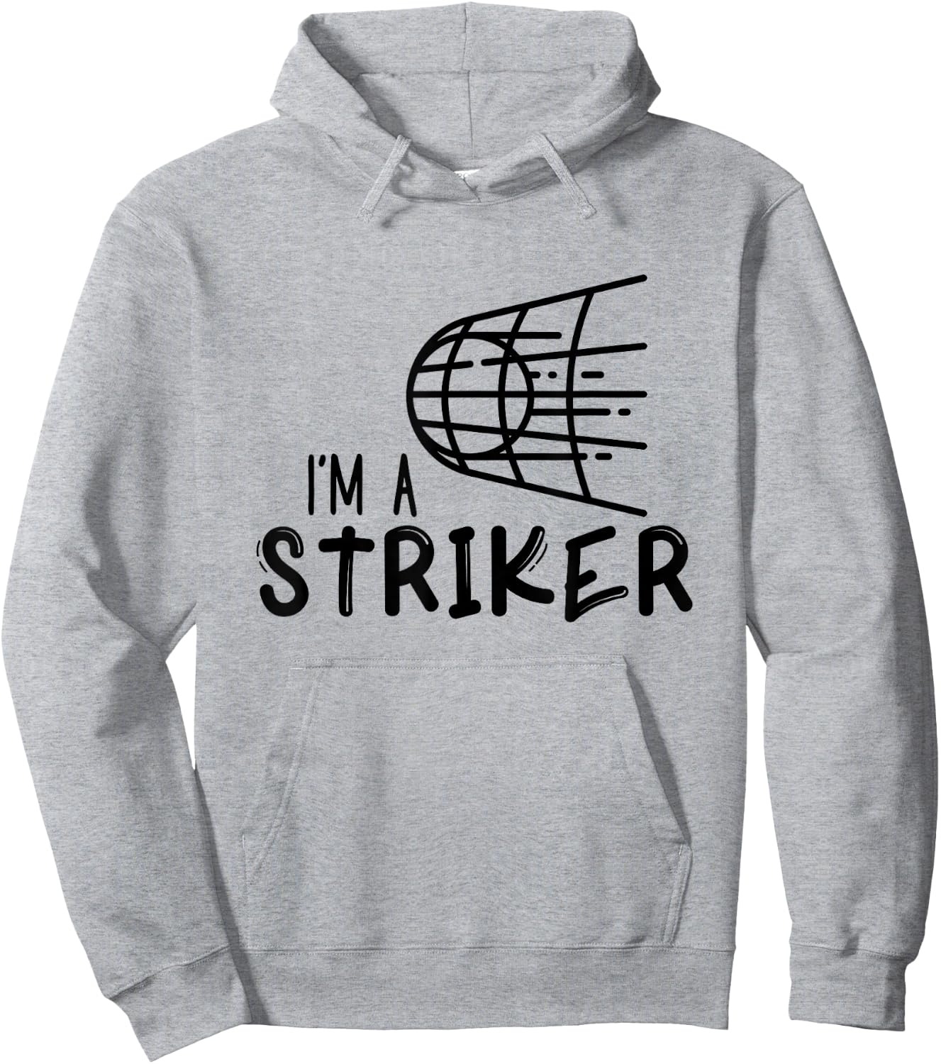 Soccer Striker Hoodie - Hoodie | Ash
