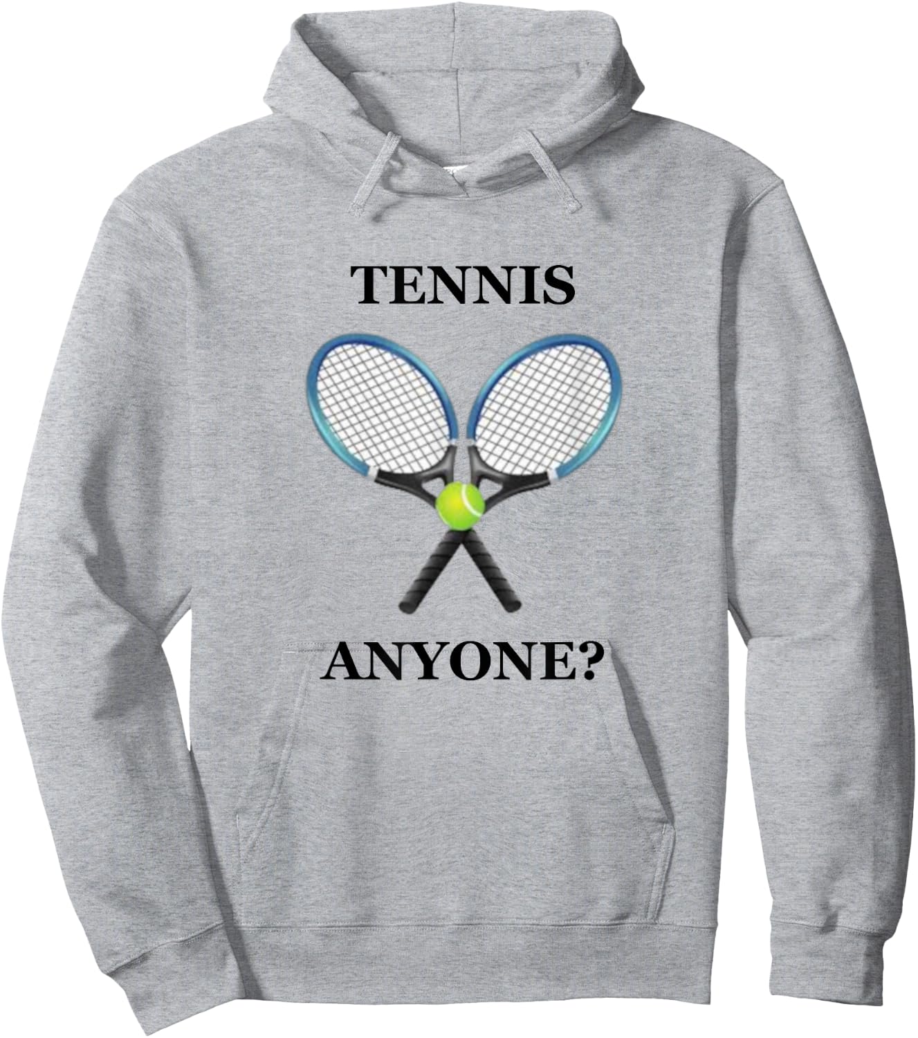 Tennis Anyone T Shirt Hoodie - Hoodie | Ash