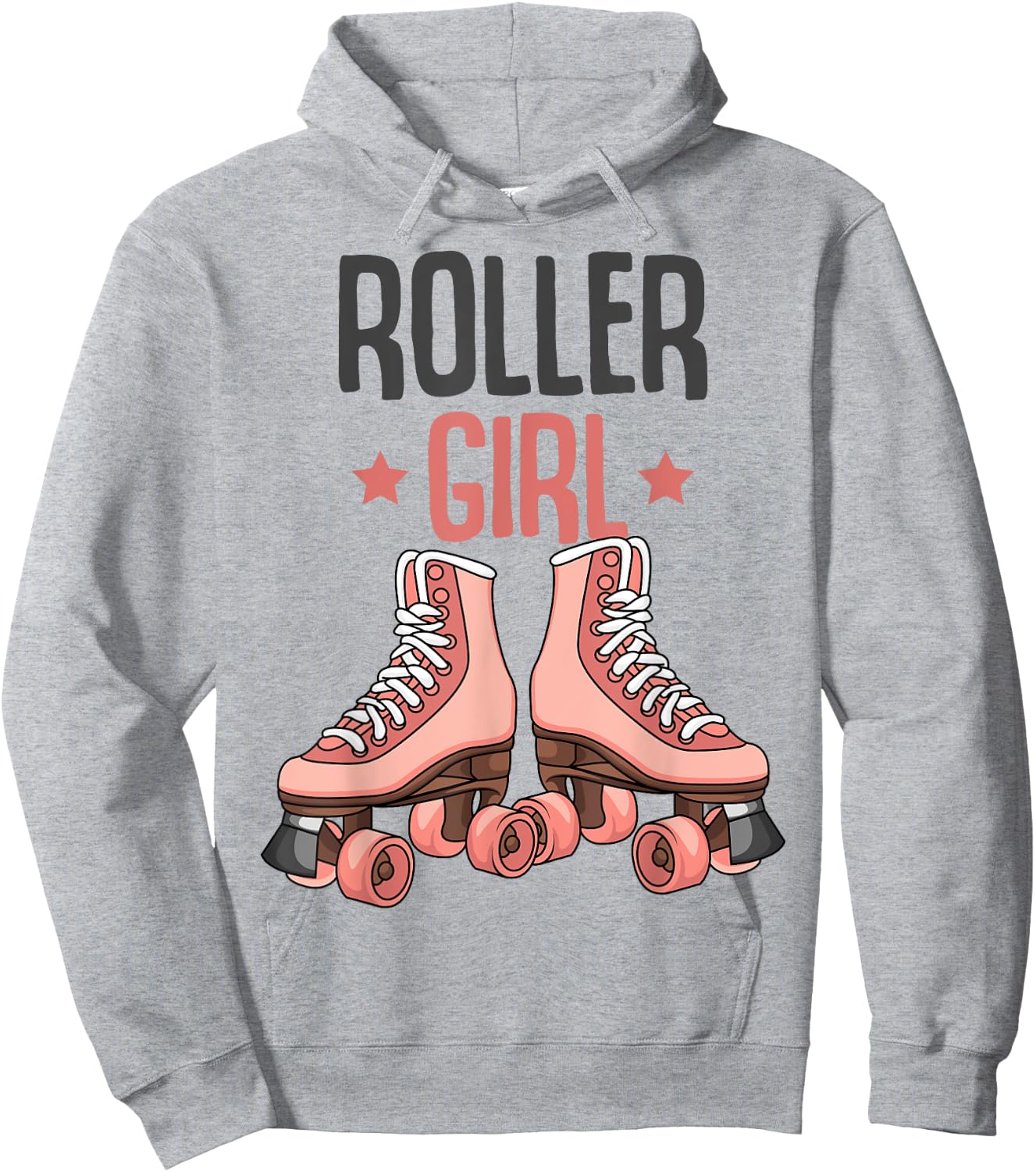 Roller Girl Roller Skates Skating Funny Girl Hoodie - Hoodie | Ash