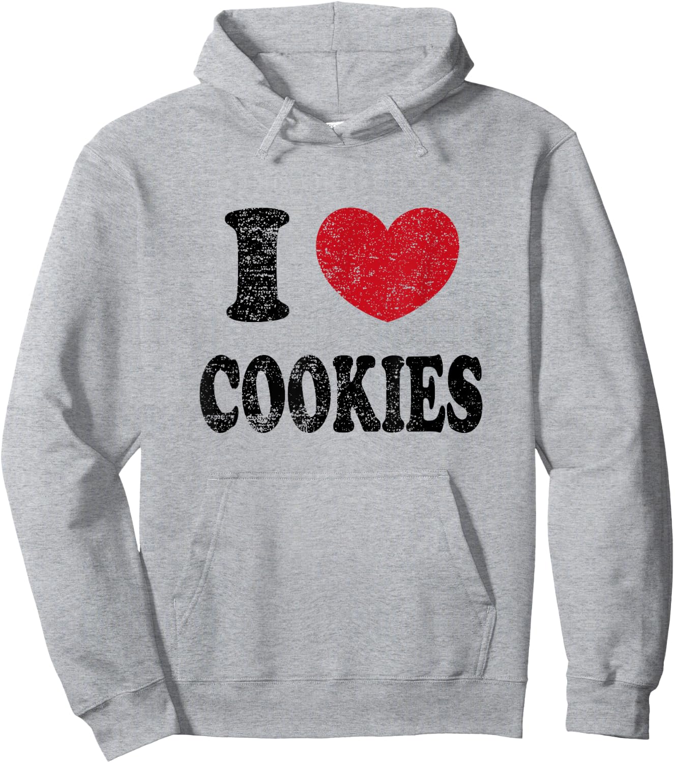Vintage I Love Cookies Hoodie - Hoodie | Ash