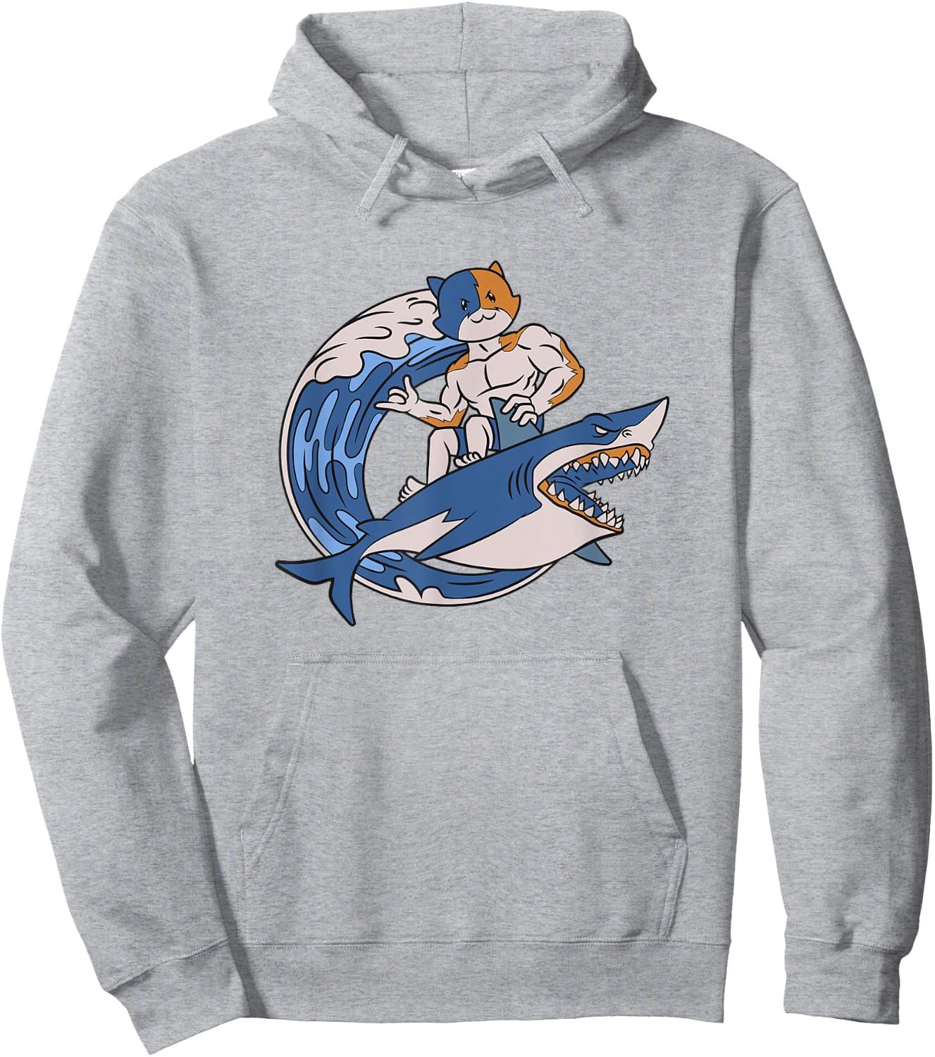 Fortnite Meowcles Shark Surf Hoodie - Hoodie | Ash