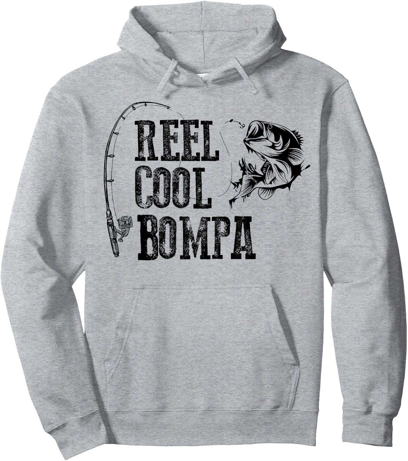 Bompa Fishing: Reel Cool Bompa Funny Gift Hoodie - Hoodie | Ash