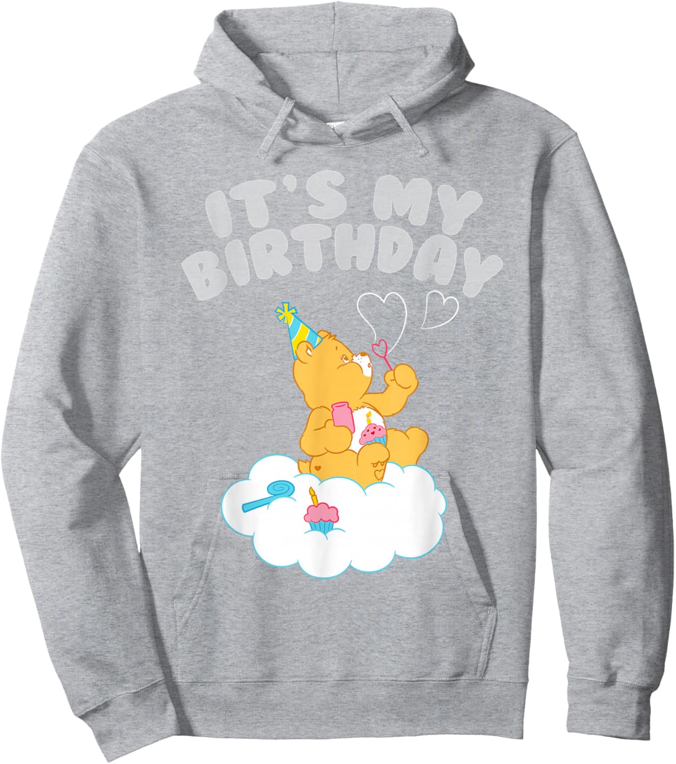 Care Bears It's My Birthday with Birthday Bear Hoodie - Hoodie | Ash