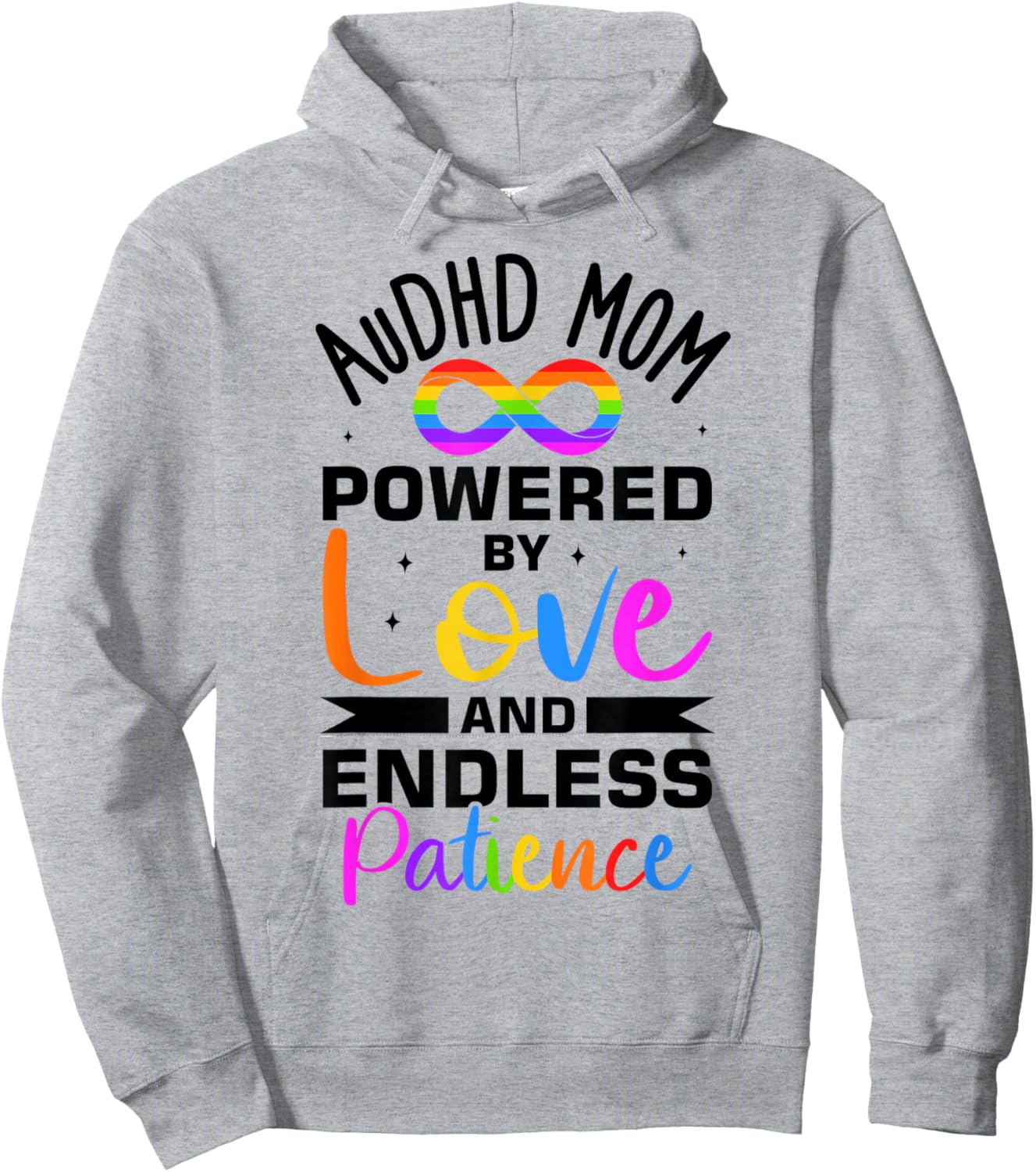 Autism Awareness Neurodivergent AuDHDH Mom Hoodie - Hoodie | Ash