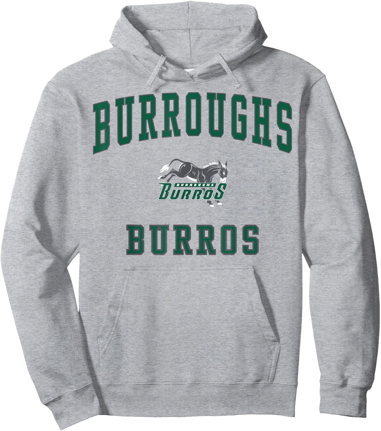 Burroughs High School Burros C1 Hoodie - Hoodie | Ash