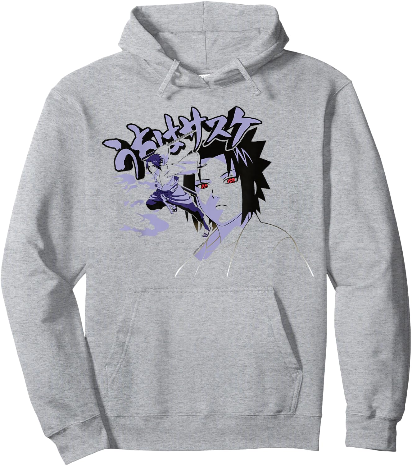 Naruto Shippuden Sasuke Curse Symbol with Jutsu Hoodie - Hoodie | Ash