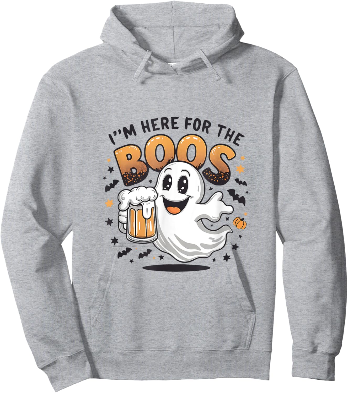 I'm Just Here For The Boos Halloween Hoodie - Hoodie | Ash