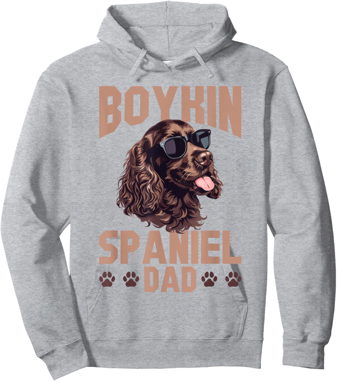 Boykin Spaniel Dog Breed Boykin Spaniel Dad Hoodie - Hoodie | Ash
