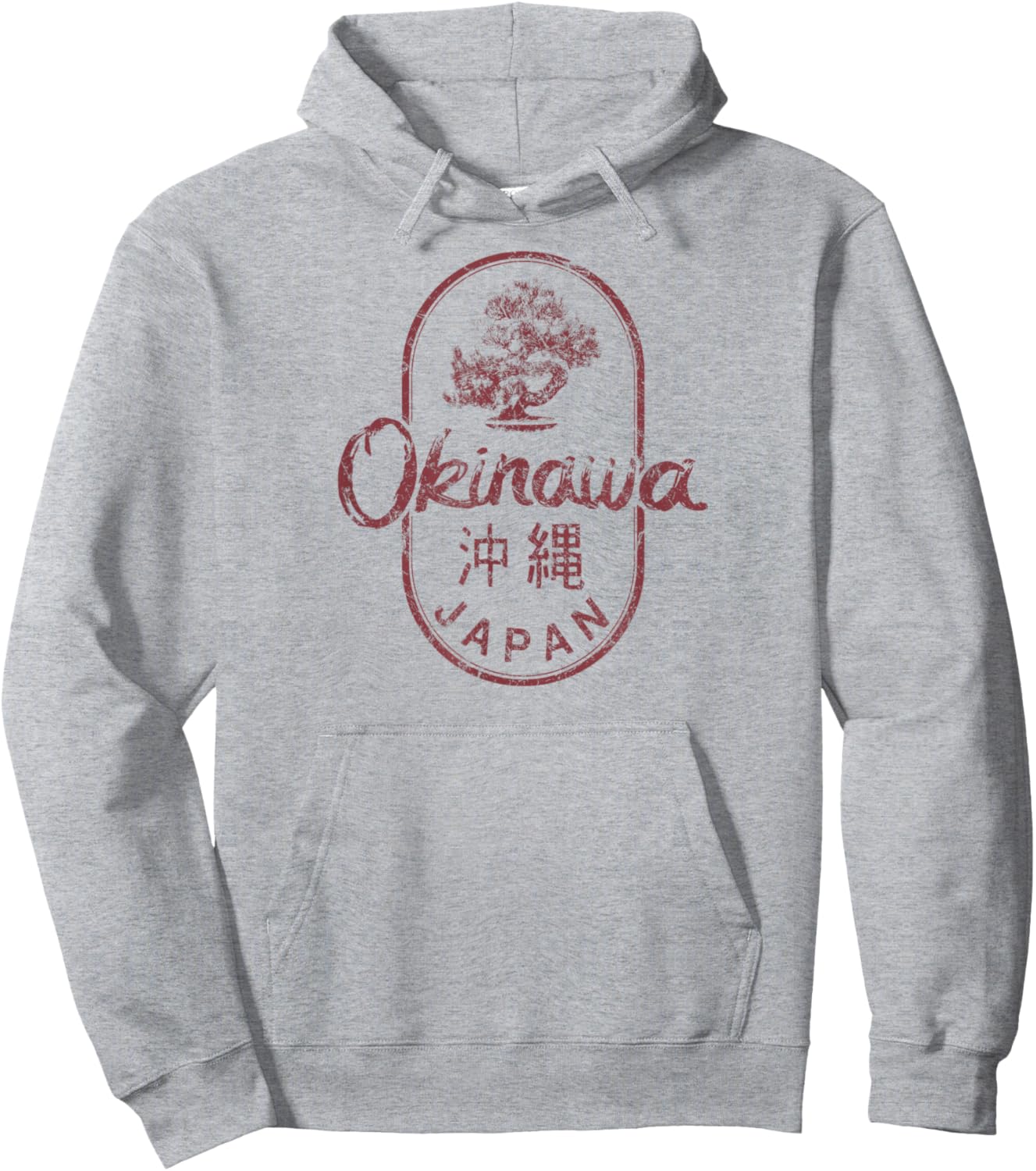 Okinawa Bonsai Tree Japan Vintage Hoodie - Hoodie | Ash